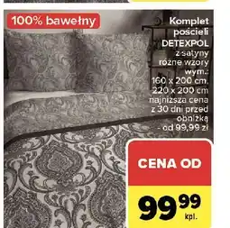 Carrefour Komplet pościeli satynowej 220 x 200 cm + 2 70 80 Detexpol oferta