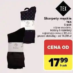 Carrefour Skarpety męskie Tex oferta