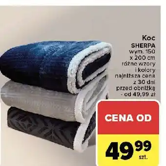 Carrefour Koc sherpa 150 x 200 cm oferta