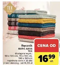 Carrefour Ręcznik bath 100 x 150 cm Tex oferta