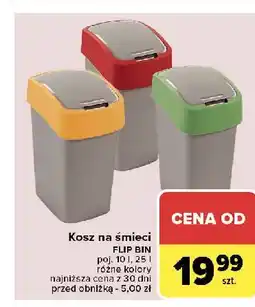 Carrefour Kosz flip bin 25 l Keter oferta