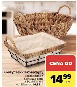 Carrefour Koszyk dekoracyjny oferta