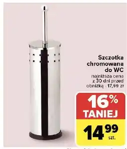 Carrefour Szczotka do wc chromowana oferta