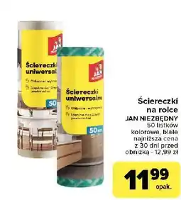 Carrefour Ściereczki na rolce białe Jan Niezbędny oferta