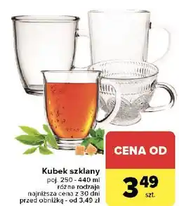 Carrefour Kubek szklany 440 ml oferta