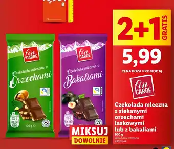 Lidl Czekolada z bakaliami Fin Carre oferta