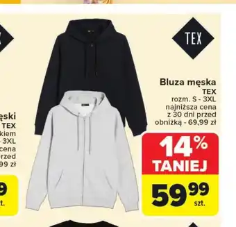 Carrefour Bluza męska TEX oferta