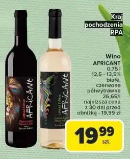 Carrefour Wino półwytrawne Białe oferta