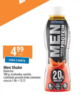 E.Leclerc Shake gruszka-biała czekolada Bakoma Men Protein oferta