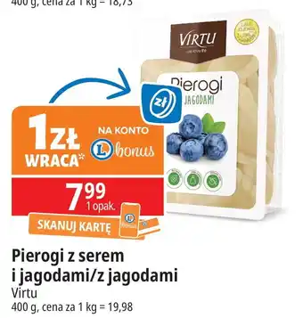 E.Leclerc Pierogi z jagodami Virtu oferta