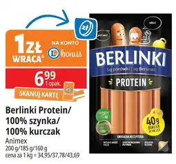 E.Leclerc Parówki z kurczaka Morliny Berlinki Natura oferta