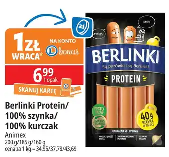 E.Leclerc Parówki z kurczaka Morliny Berlinki Natura oferta