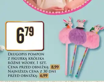 Dino Długopis pompon z figurka królika oferta