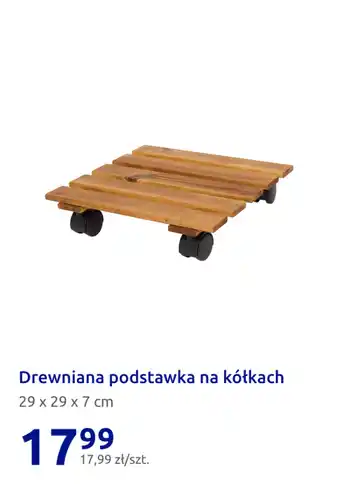 Action drewniana podstawka na kółkach oferta