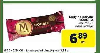 Carrefour Express Lód raspberry Algida Magnum Double oferta