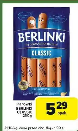 Carrefour Express Parówki classic Morliny Berlinki oferta