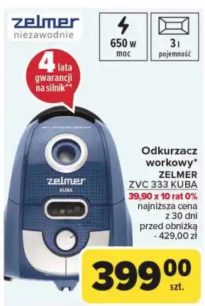 Carrefour Odkurzacz kuba zvc 333 Zelmer oferta