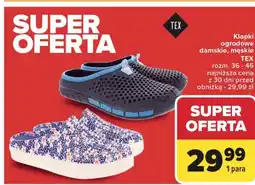 Carrefour Klapki ogrodowe męskie rozm. 36-46 Tex oferta