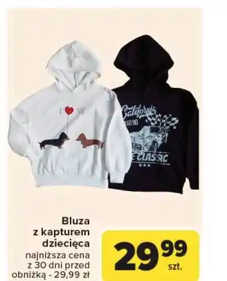 Carrefour Bluza dziecięca z kapturem oferta