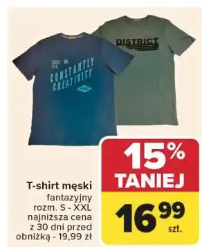 Carrefour T-shirt męski s-xxl oferta