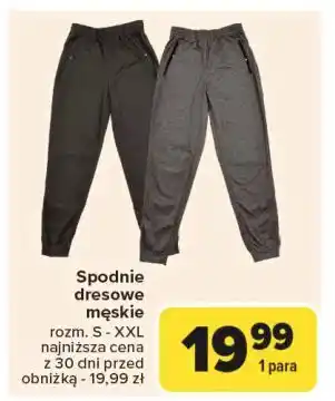 Carrefour Spodnie dresowe męskie s-xxl oferta