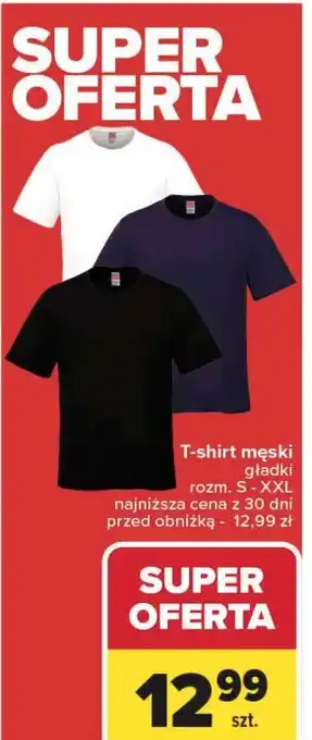 Carrefour T-shirt męski rozm. s-xxl oferta