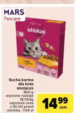 Carrefour Karma dla kota z kurczakiem Whiskas oferta