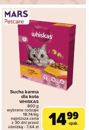 Carrefour Karma dla kota z kurczakiem Whiskas oferta