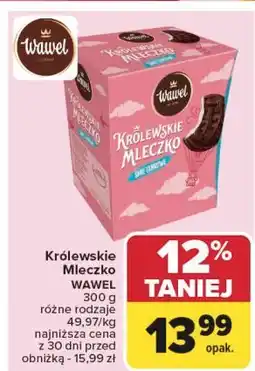 Carrefour Królewskie mleczko śmietankowe Wawel Mleczko oferta