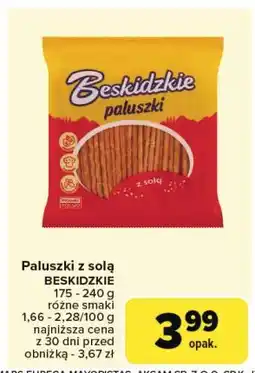 Carrefour Paluszki z solą Aksam Beskidzkie oferta