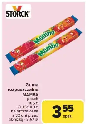 Carrefour Guma rozpuszczalna wieloowocowa Mamba oferta