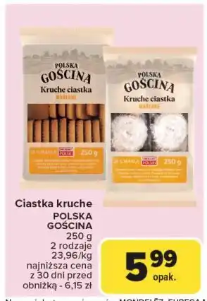 Carrefour Ciastka kruche maślane Polska Gościna oferta