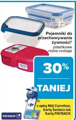 Carrefour Pojemnik do przechowywania żywności oferta