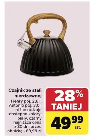 Carrefour Czajnik antonio 3 l oferta