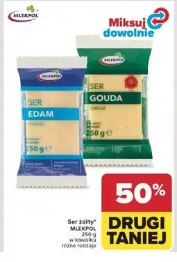 Carrefour Ser gouda - kawałek Mlekpol oferta