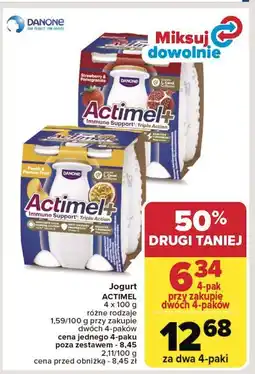 Carrefour Jogurt truskawka i granat Danone Actimel oferta