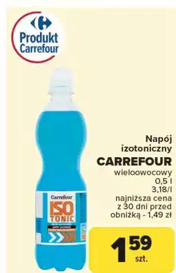 Carrefour Napój izotoniczny wieloowocowy Carrefour oferta