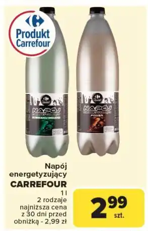 Carrefour Napój energetyzujący Carrefour Classic oferta