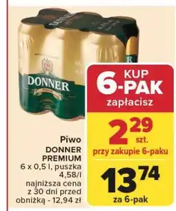 Carrefour Piwo Donner Premium oferta