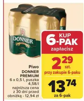 Carrefour Piwo Donner Premium oferta