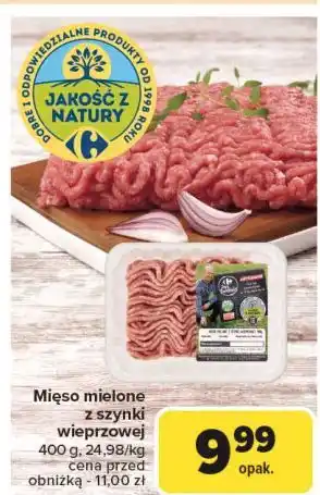 Carrefour Mięso mielone z szynki wieprzowej Carrefour Targ Świeżości oferta