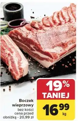 Carrefour Boczek wieprzowy bez kości oferta