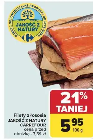 Carrefour Łosoś filet ze skórą Jakość Z Natury Carrefour oferta