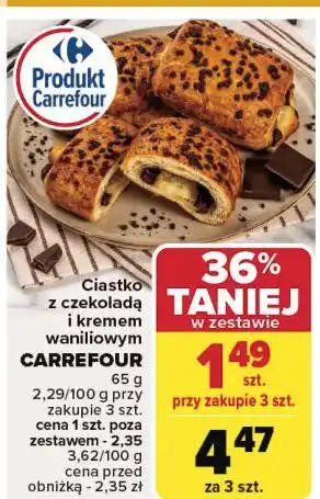 Carrefour Ciastko z czekoladą Carrefour oferta