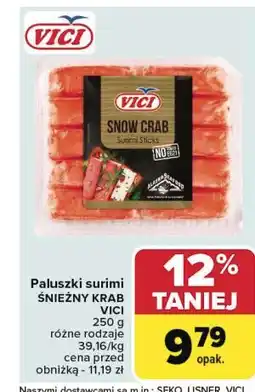 Carrefour Paluszki surimi snow crab Vici oferta