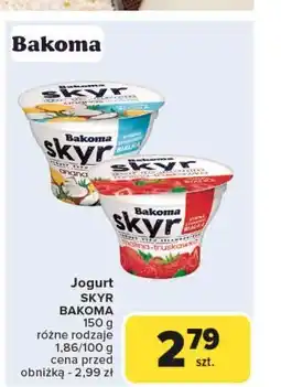 Carrefour Jogurt ananas- kokos Bakoma Skyr oferta