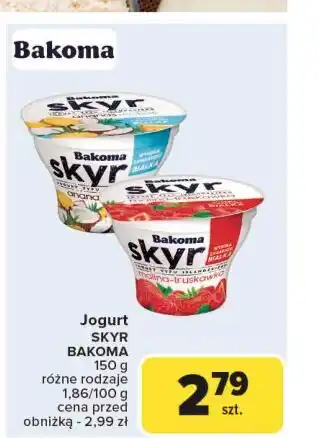 Carrefour Jogurt ananas- kokos Bakoma Skyr oferta