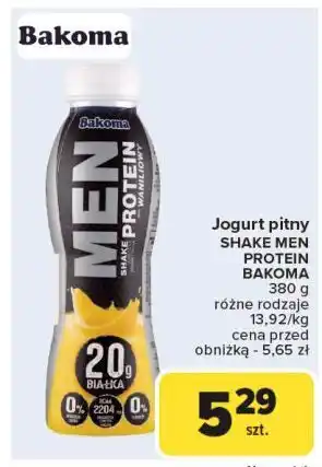 Carrefour Shake waniliowy Bakoma Men Protein oferta