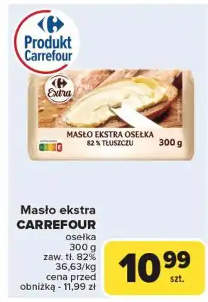 Carrefour Masło osełkowe ekstra Carrefour oferta