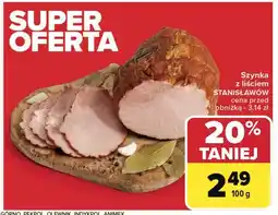 Carrefour Szynka z liściem Stanisławów oferta